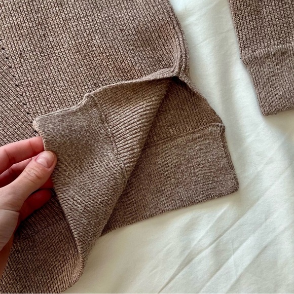 Women's Lulus V-Neck Sweater - Brown - Picture 5 of 5